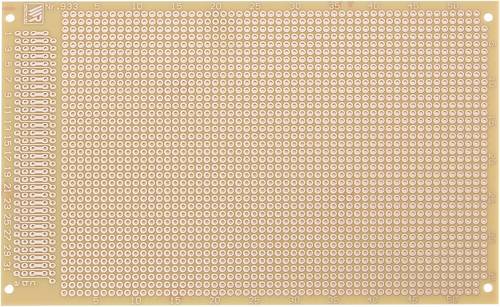 Rademacher WR-Typ 933 Prüfungsplatine nach IHK-Richtlinie Hartpapier (L x B) 16 mm x 10 mm 35 µm Rastermaß 2.54 mm Inhalt 1 St.