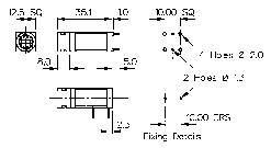 Bulgin FX0456 FX0456 Sicherungshalter Passend für (Sicherungen) Feinsicherung 5 x 20mm 10A 250 V/AC 1St.