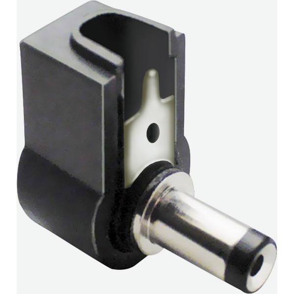 TRU Components Niedervolt-Steckverbinder Stecker, gewinkelt 5.5mm 2.5mm 1St.