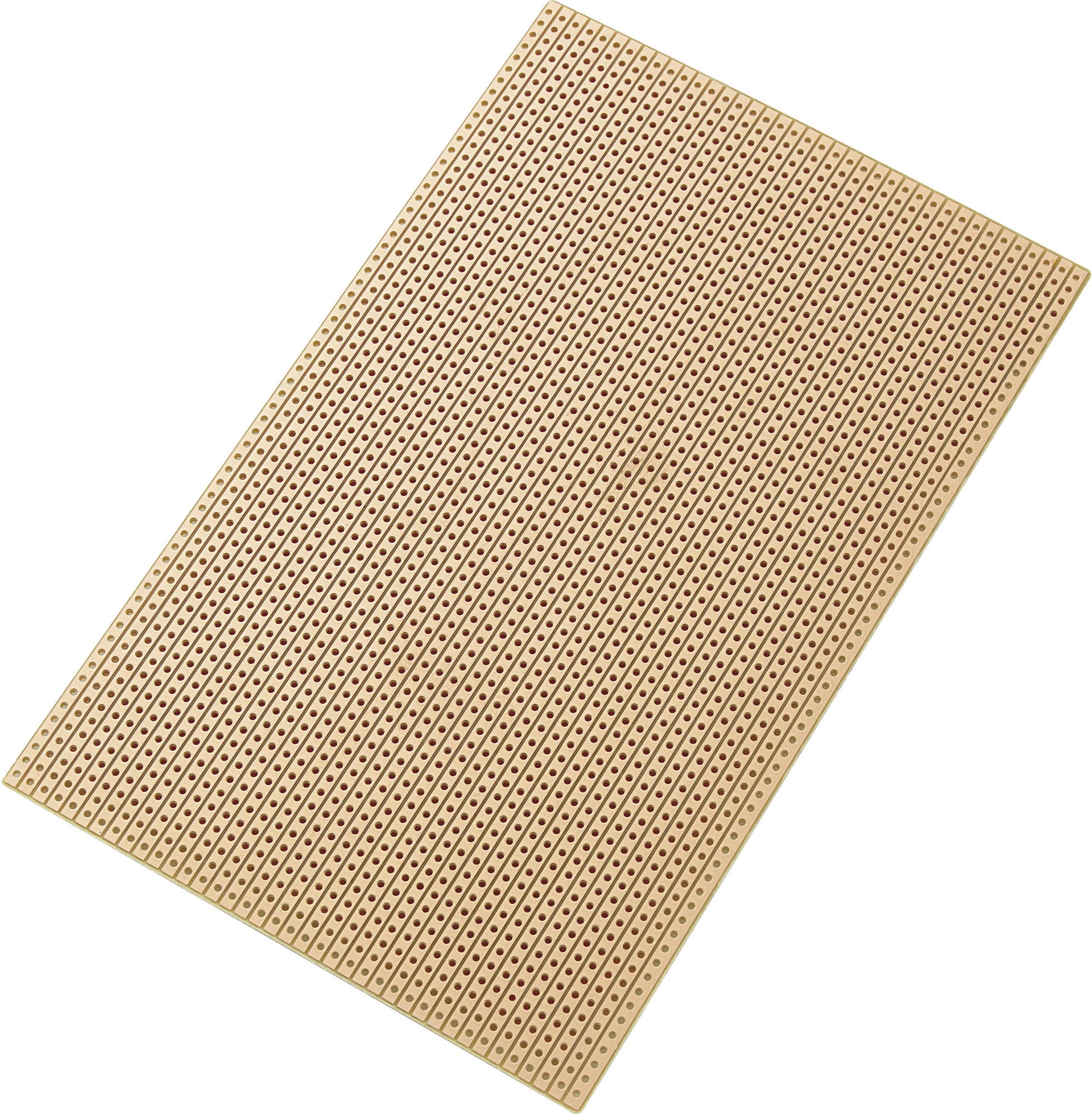 TRU Components SU527453 Europlatine Hartpapier (L x B) 160mm x 100mm 35µm Rastermaß 2.54mm Inhalt 1St.