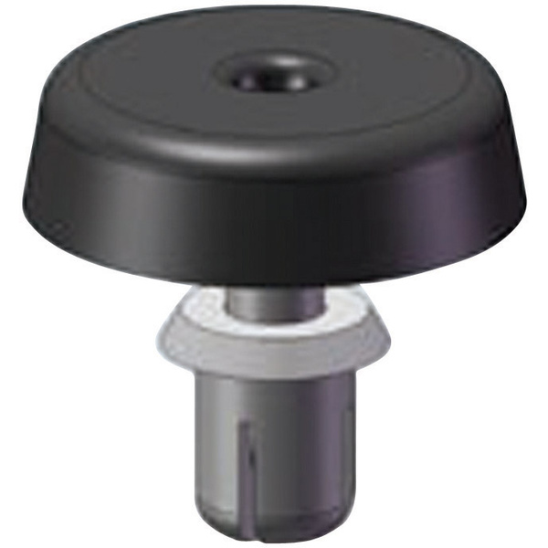 Richco FSR-1 Gehäusefuß mit Spreizbefestigung Plattenstärke (max.) 2.1mm Polyamid Schwarz