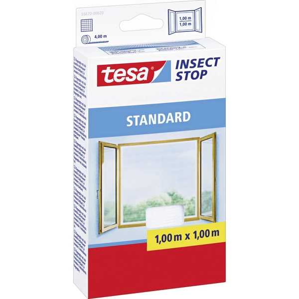 TESA STANDARD 55670-00020-03 Fliegengitter (B x H) 1000mm x 1000mm Weiß 1St. TESA STANDARD 55670-00020-03 Fliegengitter (B x H) 1000mm x 1000mm Weiß 1St.