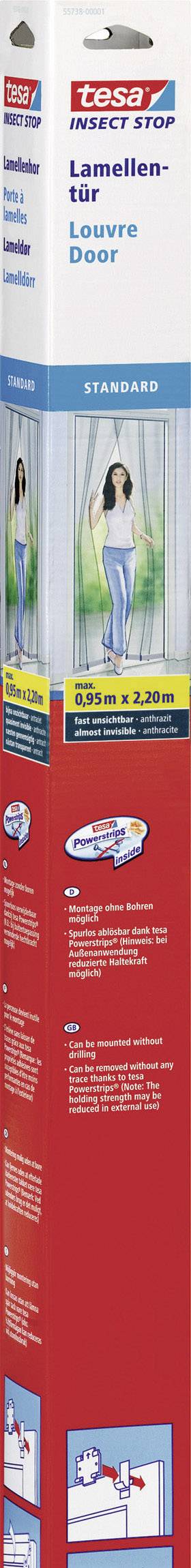 TESA STANDARD 55198-00001-00 Tür-Fliegengitter (B x H) 0.95m x 2.20m Anthrazit 1St.