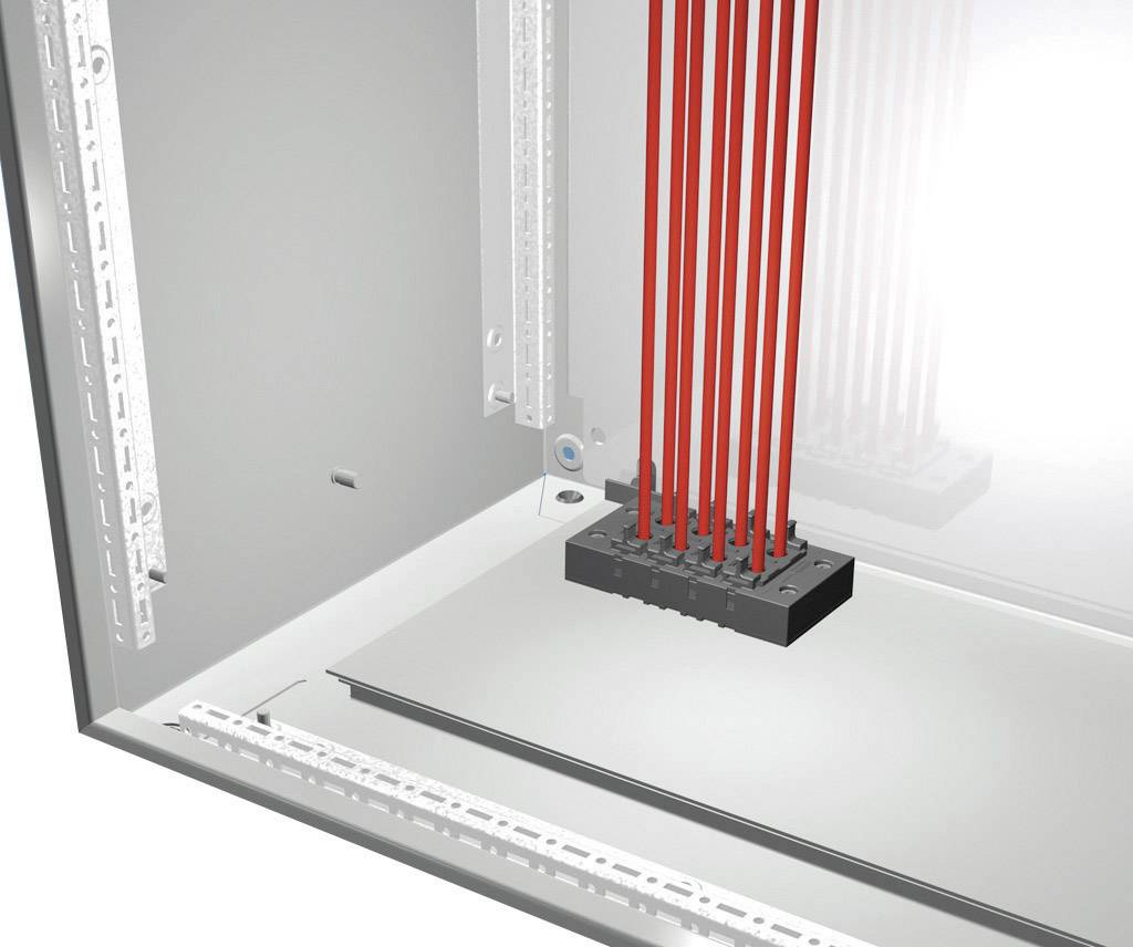 Rittal 2400900 Kabeleinführungsrahmen Polyamid Schwarz 1 St.
