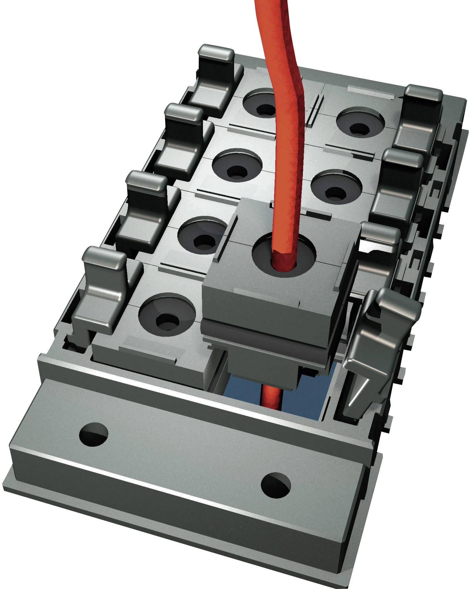 Rittal 2400910 Kabeleinführungsrahmen Polyamid Schwarz 1 St.