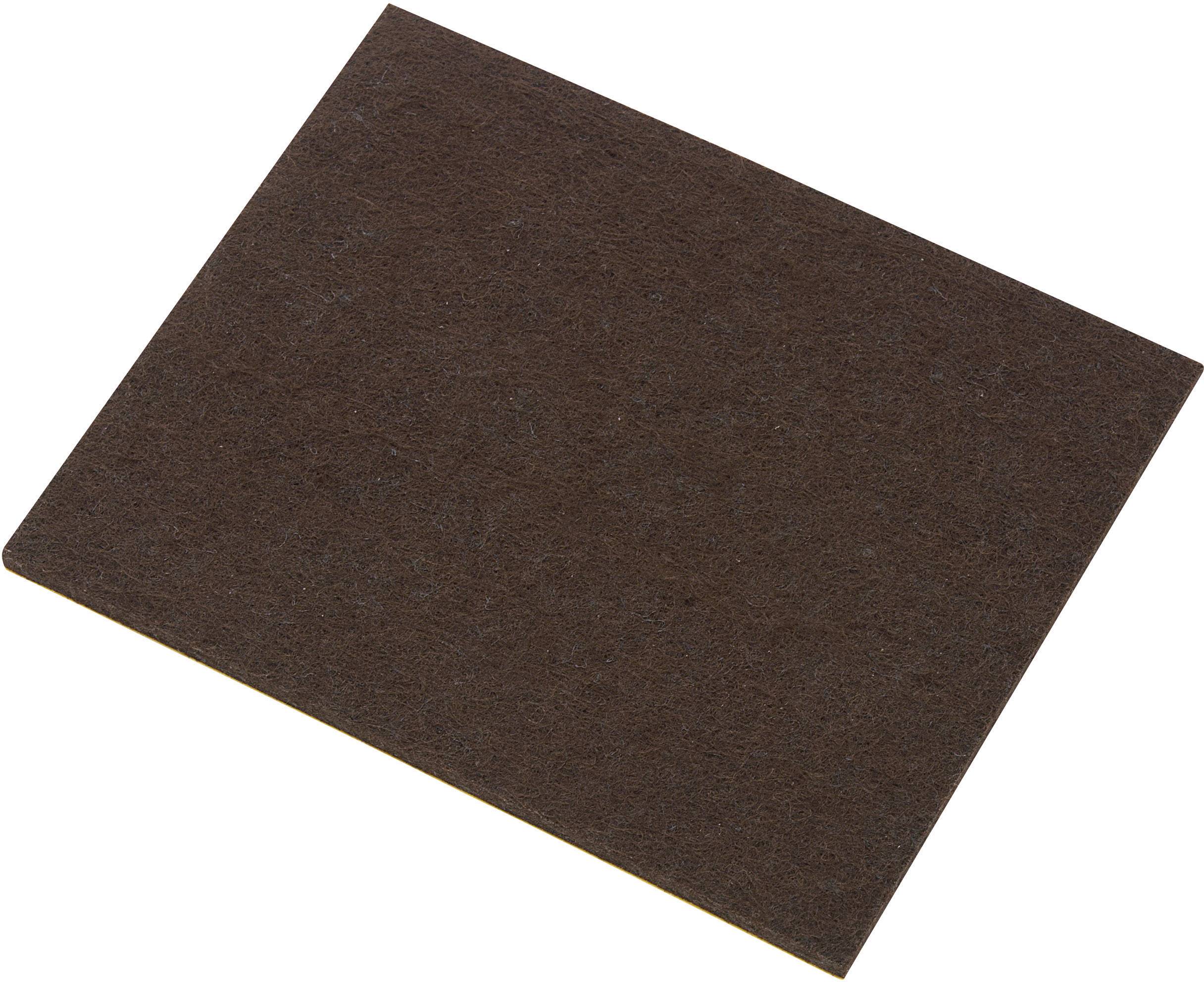 TRU Components FP8005BN Filzgleiter selbstklebend Braun (L x B x H) 100 x 80 x 4mm 1St.
