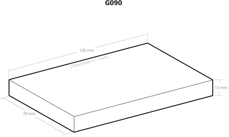 Kemo G090 Universal-Gehäuse 120 x 70 x 15 Kunststoff Schwarz 1 St.