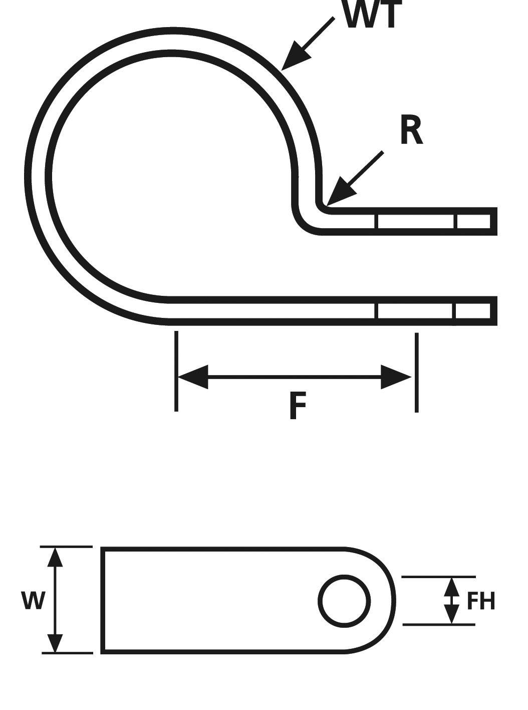 HellermannTyton H10P Befestigungsschelle schraubbar 211-60109 Bündel-Ø-Bereich 17.50mm (max) halogenfrei, hitzestabilisiert Natur