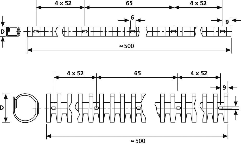 HellermannTyton 164-21008 Heladuct Flex20 Kabelbündelhalter 20mm (max) Weiß 1St.