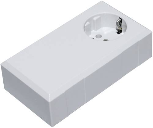 TRU COMPONENTS ESO 1250 E Stecker-Gehäuse 125 x 67 x 50 Polycarbonat, ABS Lichtgrau 1St.