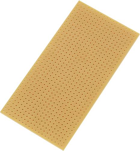 TRU COMPONENTS SU528404 Europlatine ohne Cu-Auflage Hartpapier (L x B) 100 mm x 50 mm Rastermaß 2.5