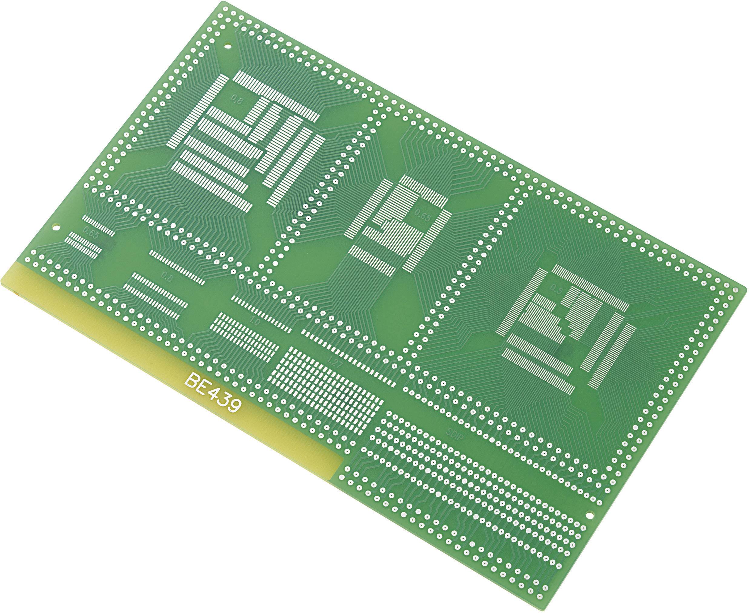 SU528439 SMD-Adapter Epoxyd (L x B) 100mm x 160mm 35µm Rastermaß 0.80 mm, 0.65 mm, 0.50 mm, 0.65 mm, 0.80 mm, 1 mm, 1