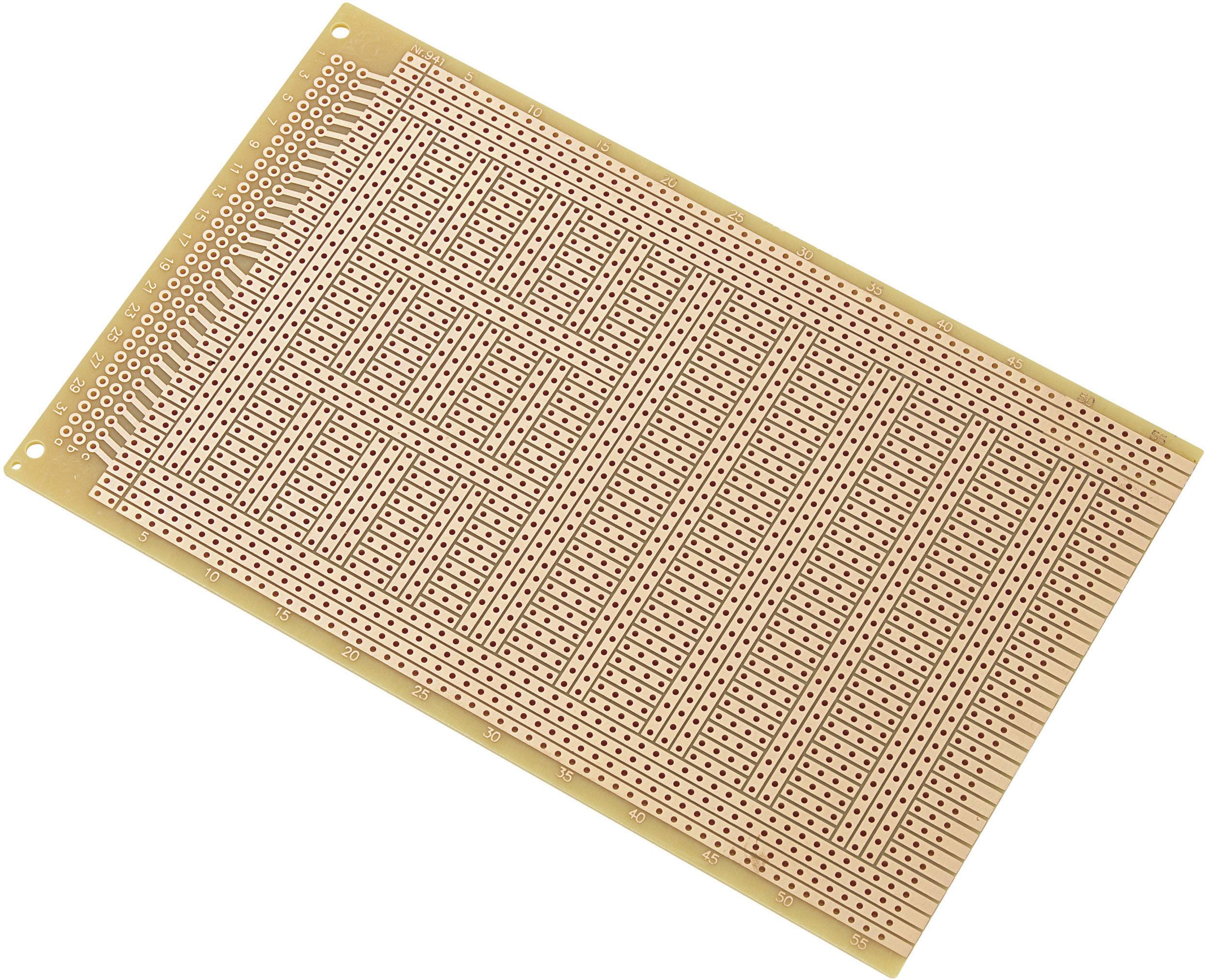 TRU Components SU527823 IC-Platine Hartpapier (L x B) 160mm x 100mm 35µm Rastermaß 2.54mm Inhalt 1St.