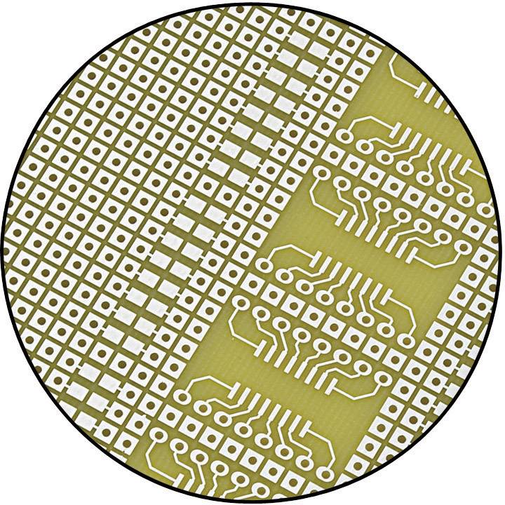 Conrad Components SU527858 SMD-Europlatine  Epoxyd (L x B) 160 mm x 100 mm 35 µm Rastermaß 2.54 mm Inhalt 1 St.