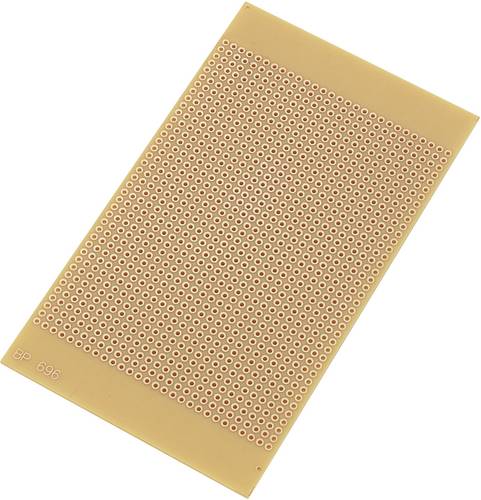 TRU Components SU527696 Experimentierplatine Hartpapier (L x B) 12.5 cm x 7.3 cm 35 µm Rastermaß 2.