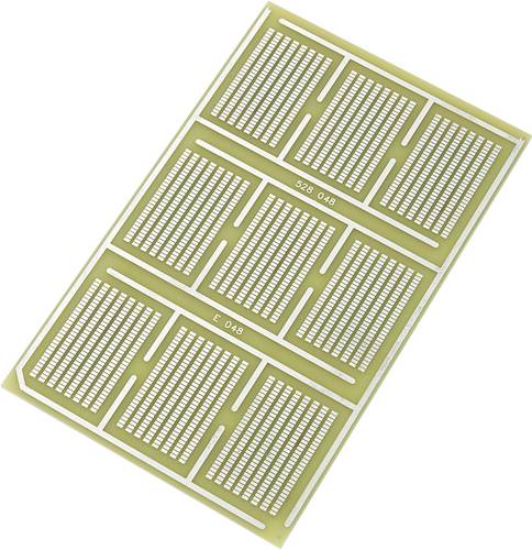TRU COMPONENTS SU528048 SMD-Europlatine Epoxyd (L x B) 16 cm x 10 cm 35 µm Rastermaß 1.27 mm Inhalt