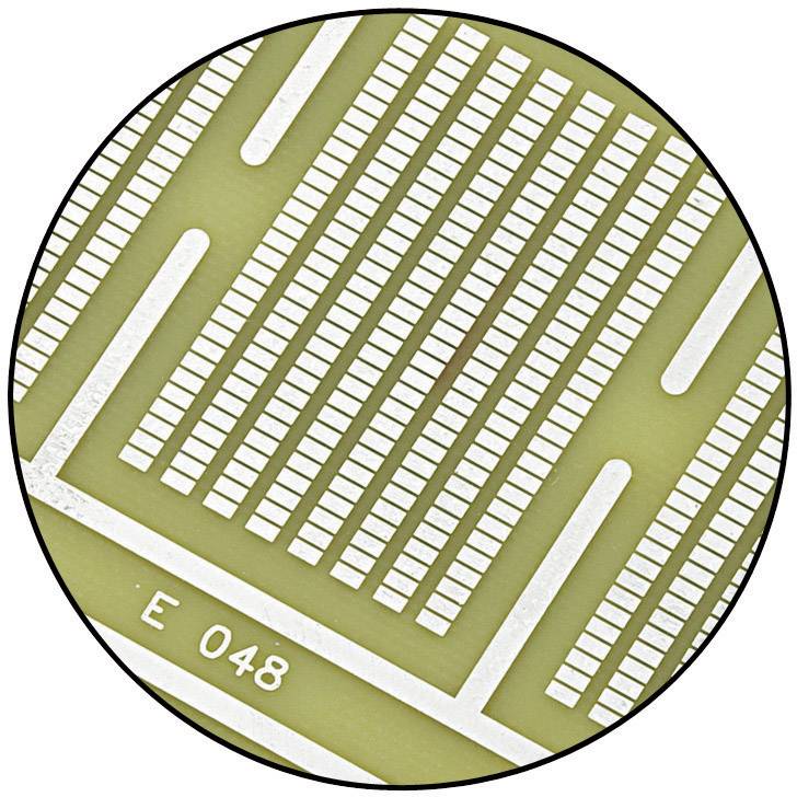 TRU COMPONENTS SU528048 SMD-Europlatine Epoxyd (L x B) 160mm x 100mm 35µm Rastermaß 1.27mm Inhalt 1St.