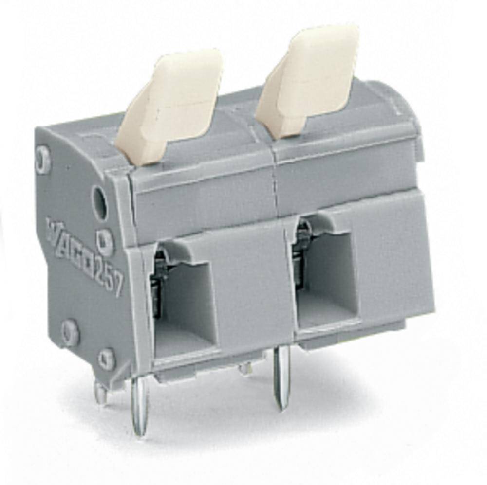 WAGO 257-602/333-000 Federkraftklemmblock 2.50mm² Polzahl 2 Grau 220St.