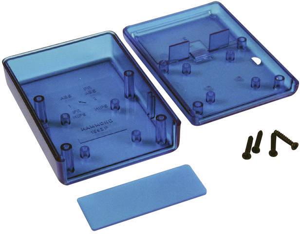 Hammond Electronics 1593JTBU Hand-Gehäuse 66 x 66 x 28 ABS Blau (transparent) 1St.