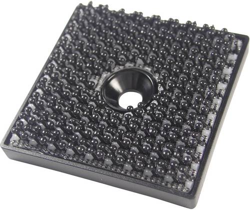 Binder Band 76768 Klettquadrat zum Anschrauben Haftteil (L x B) 32 mm x 32 mm Schwarz