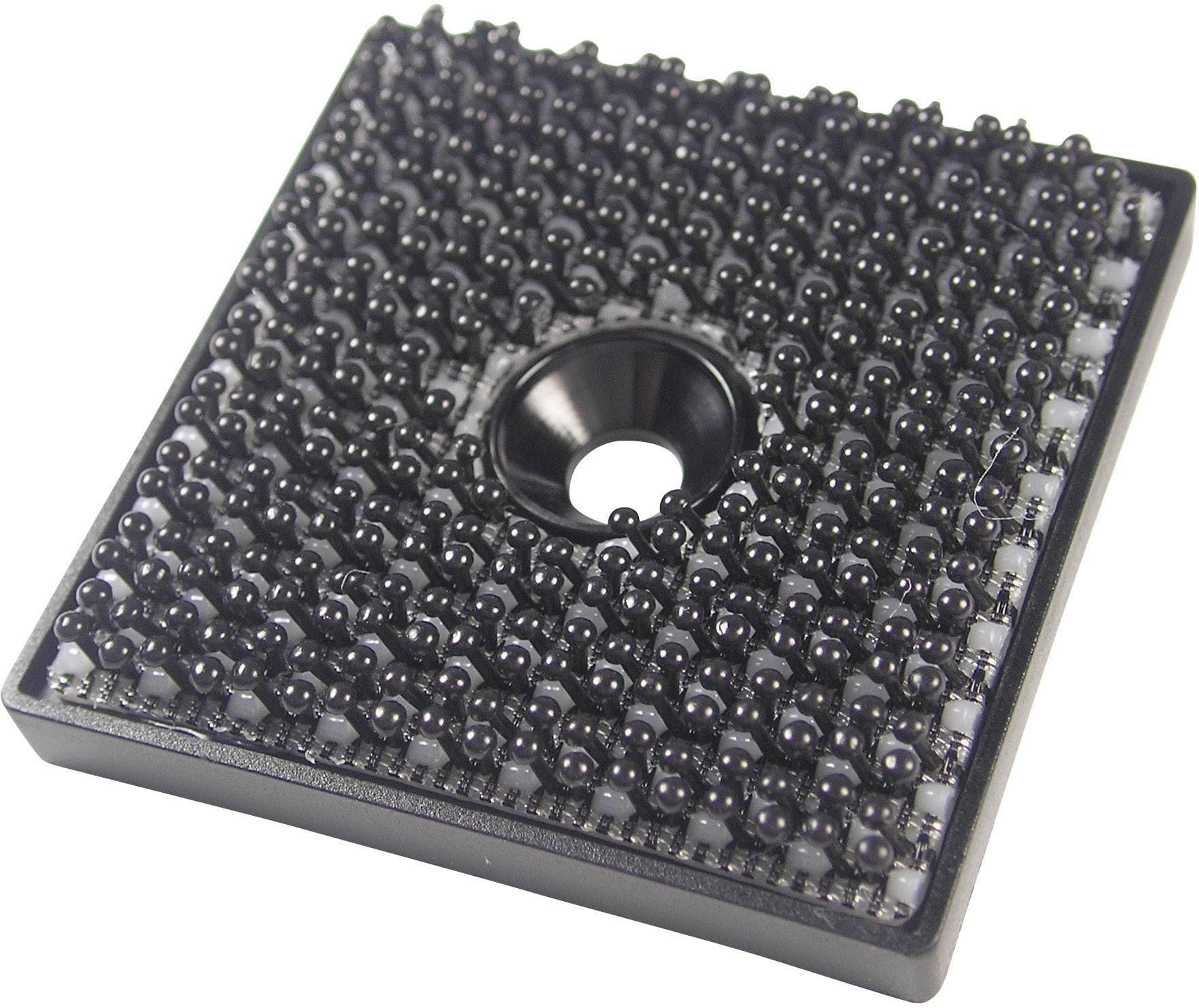 Binder Band 76768 Klettquadrat zum Anschrauben Haftteil (L x B) 32 mm x 32 mm Schwarz 1 St.