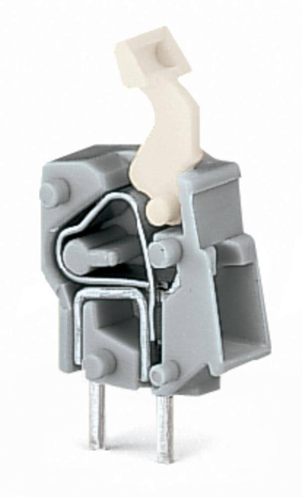 WAGO 257-843 Federkraftklemmblock 2.50 mm² Polzahl 1 Lichtgrau 500 St.