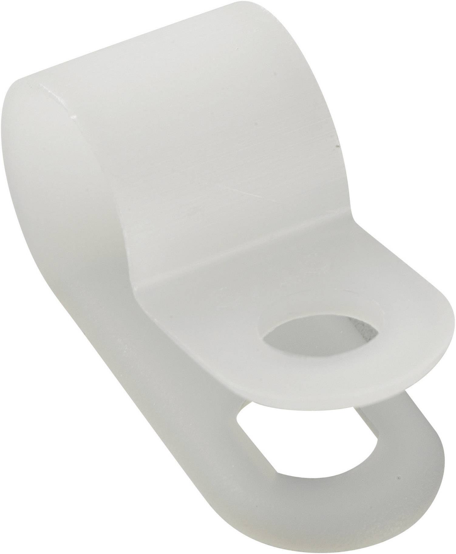 TRU COMPONENTS Befestigungsschelle schraubbar 532019 Bündel-Ø-Bereich 8mm (max) Natur 25St.