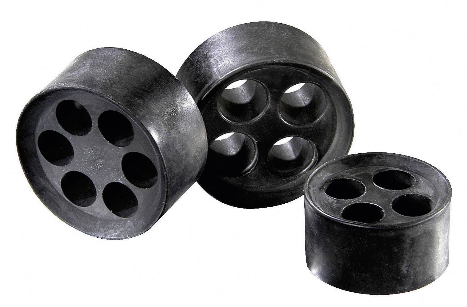 Wiska 10064347 MFD 40/07/080 Mehrfachdichteinsatz M40 7 x 6 - 8 mm Elastomer Schwarz