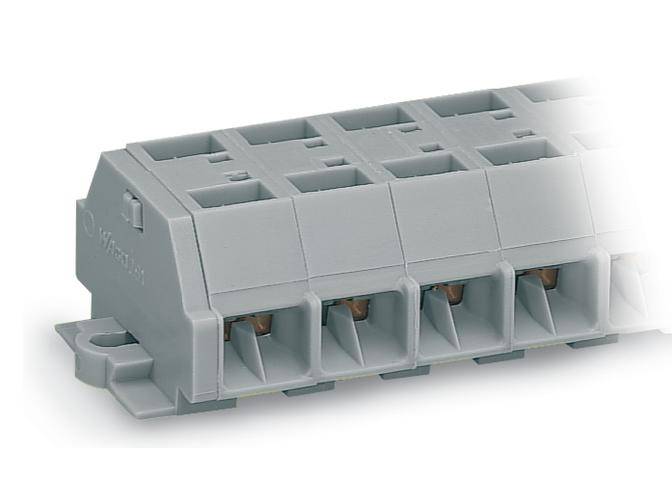WAGO 261-202 Klemmenleiste 10mm Zugfeder Belegung: L Grau 100St.