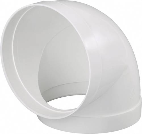 Wallair 20210165 Système de ventilation pour conduites rondes 150 raccord de tuyau coudé à 90°