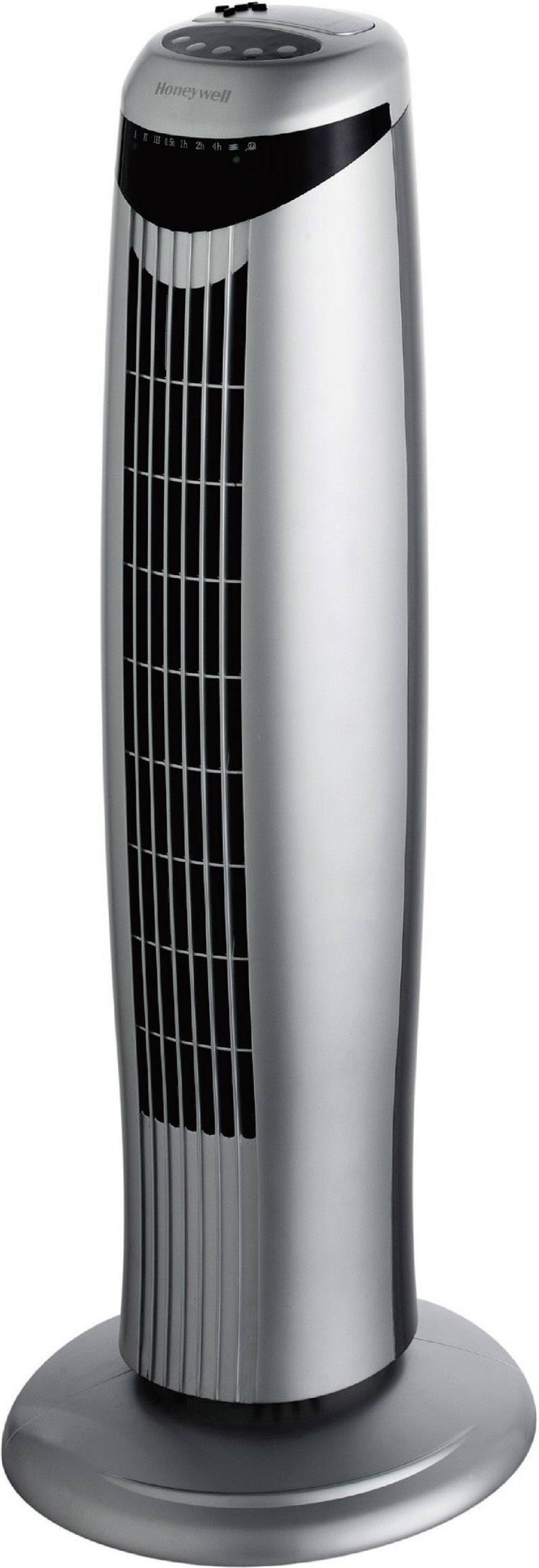 Honeywell AIDC HO-1100RE Turmventilator 45 W (Ø x H) 28.5 cm x 76 cm Silber, Schwarz