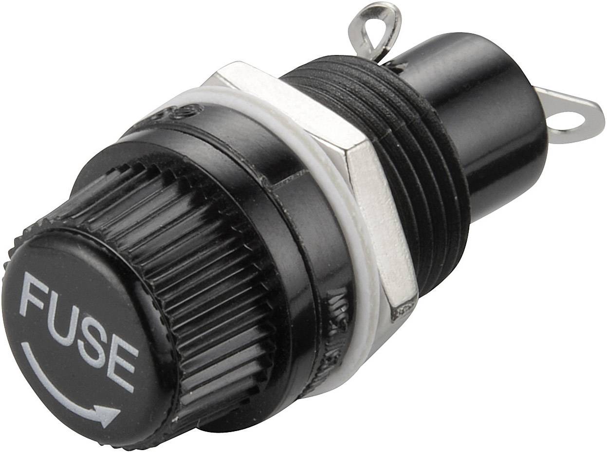 TRU Components TC-R3-12 Sicherungshalter Passend für (Sicherungen) Feinsicherung 5 x 20mm 10A 250 V/AC