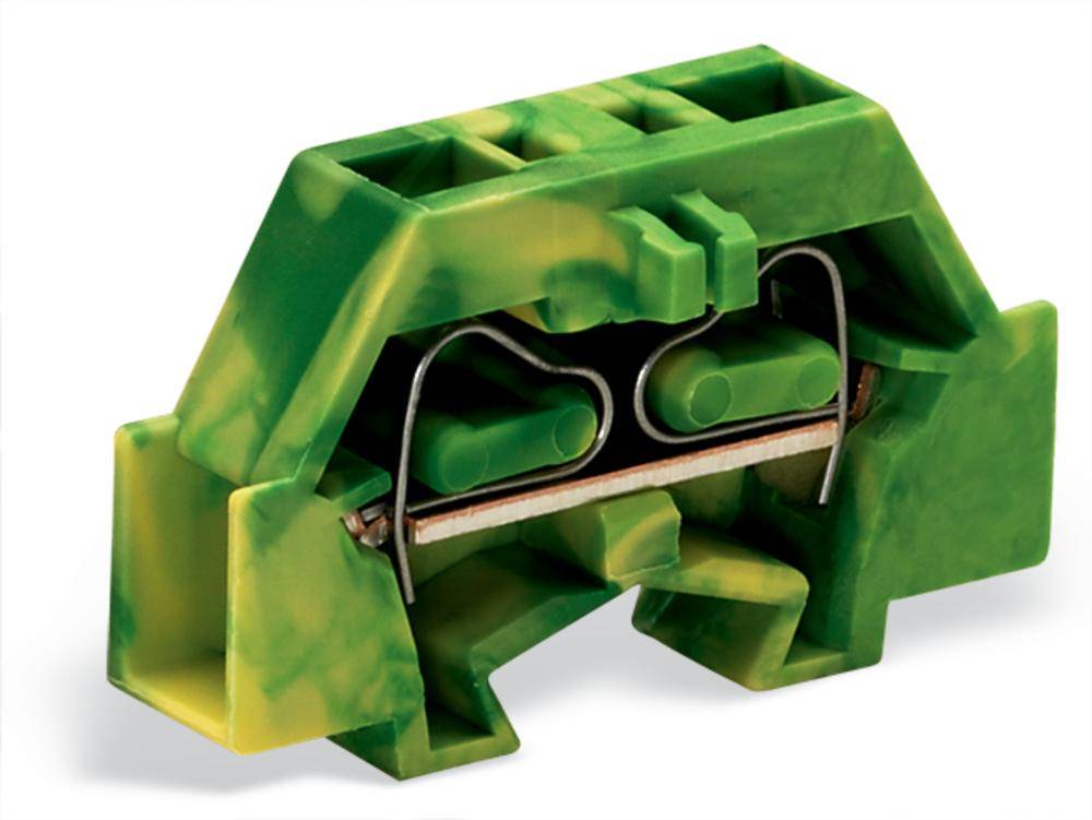 WAGO 261-327 Einzelklemme 6mm Zugfeder Belegung: PE Grün, Gelb 200St.