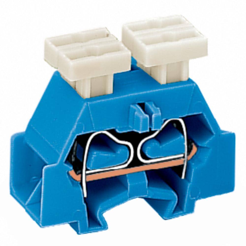 WAGO 261-334/342-000 Einzelklemme 10mm Zugfeder Belegung: N Blau 200St.