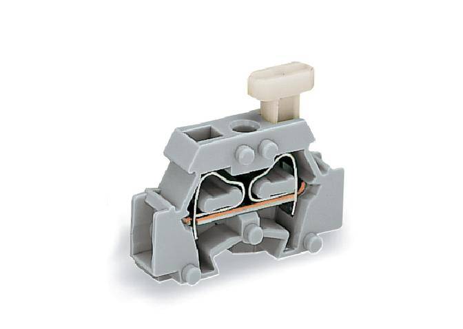 WAGO 261-411/331-000 Einzelklemme 6mm Zugfeder Belegung: L Grau 200St.