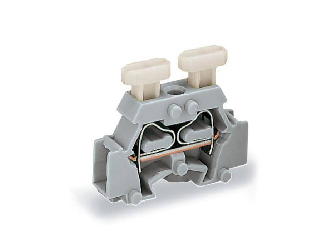 WAGO 261-411/341-000 Einzelklemme 6mm Zugfeder Belegung: L Grau 200St.