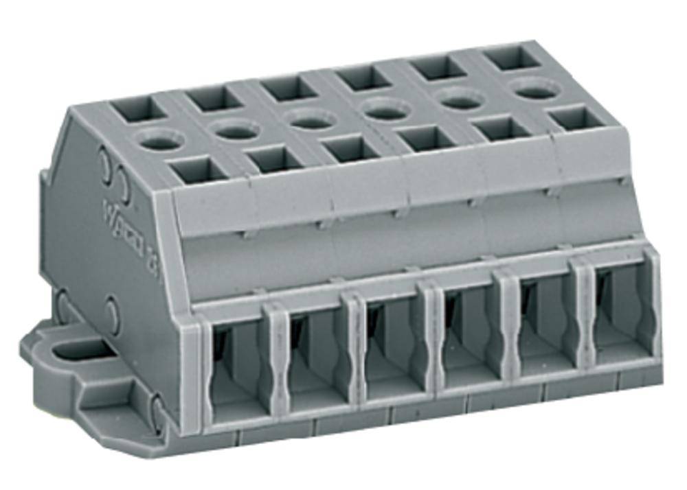 WAGO 261-426 Klemmenleiste 6mm Zugfeder Belegung: L Grau 50St.
