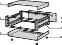 Schroff COMPTEC 10225-623 19 Zoll Baugruppenträger 520 x 153 x 500 Stahlblech 1 Set