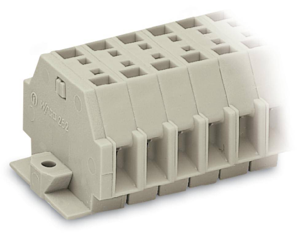 WAGO 262-138 Klemmenleiste 5mm Zugfeder Belegung: L Grau 50St.