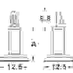 TRU Components TC-MMR14203 Platinenhalter selbstklebend Polyamid Abstandsmaß 14.3 mm