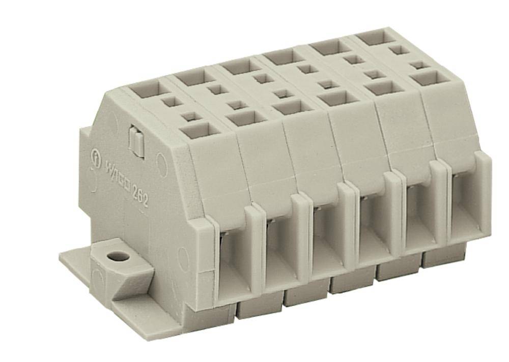 WAGO 262-136 Klemmenleiste 5mm Zugfeder Belegung: L Grau 100St.