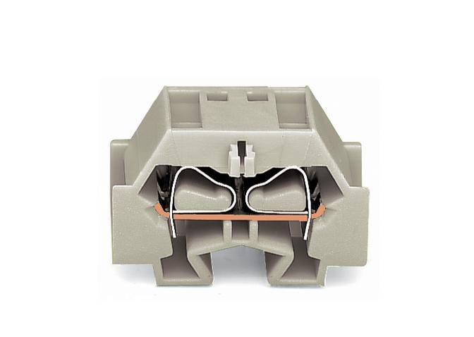 WAGO 262-230 Einzelklemme 12mm Zugfeder Belegung: L Grau 100St.