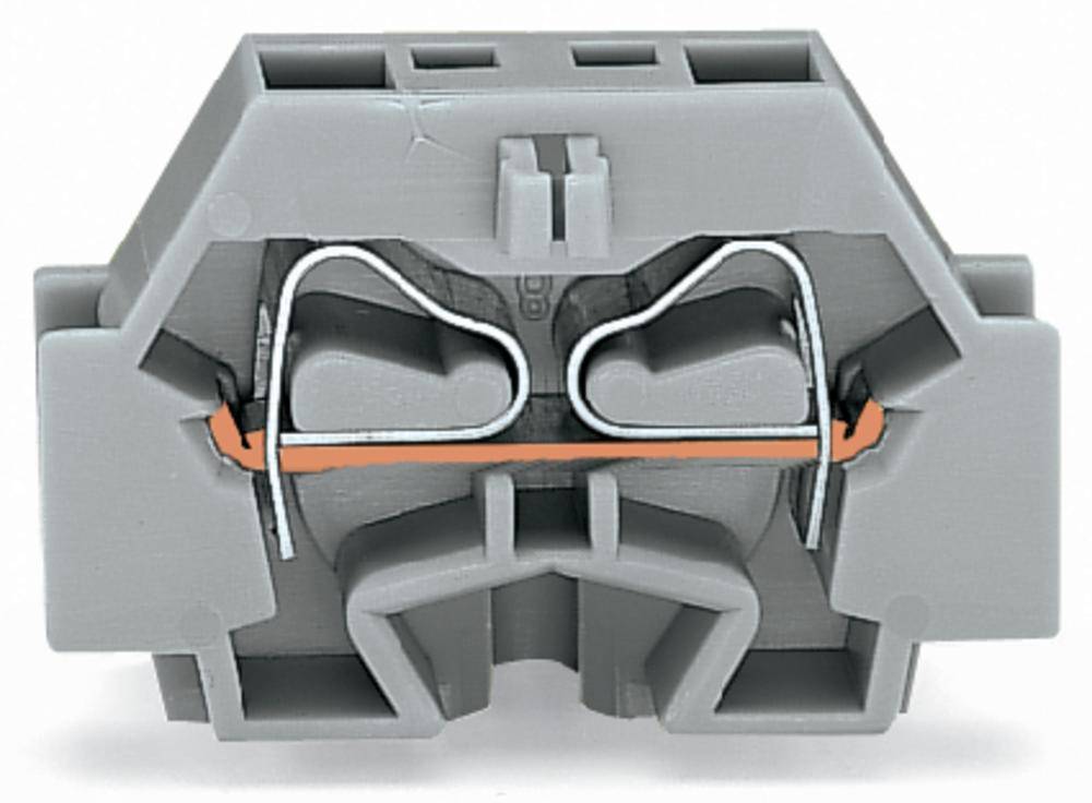 WAGO 262-326 Einzelklemme 7mm Zugfeder Orange 100St.