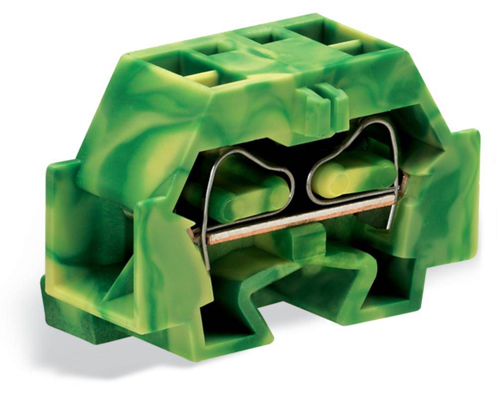 WAGO 262-347 Einzelklemme 12mm Zugfeder Belegung: PE Grün, Gelb 100St.