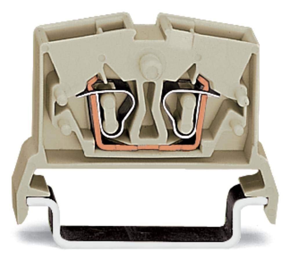 WAGO 264-125 Durchgangsklemme 6mm Zugfeder Belegung: L Grau 100St.