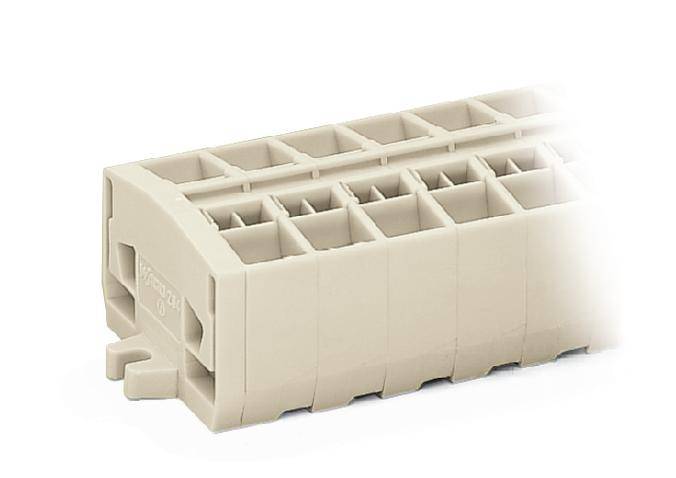 WAGO 264-232 Klemmenleiste 10mm Zugfeder Belegung: L Grau 100St.