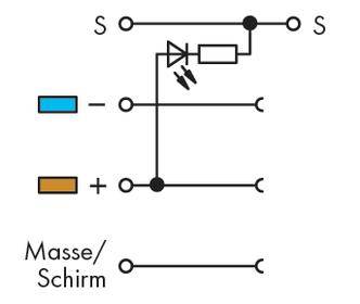 WAGO 270-570/281-507 Initiatorenklemme 5mm Zugfeder Belegung: L Grau 50St.