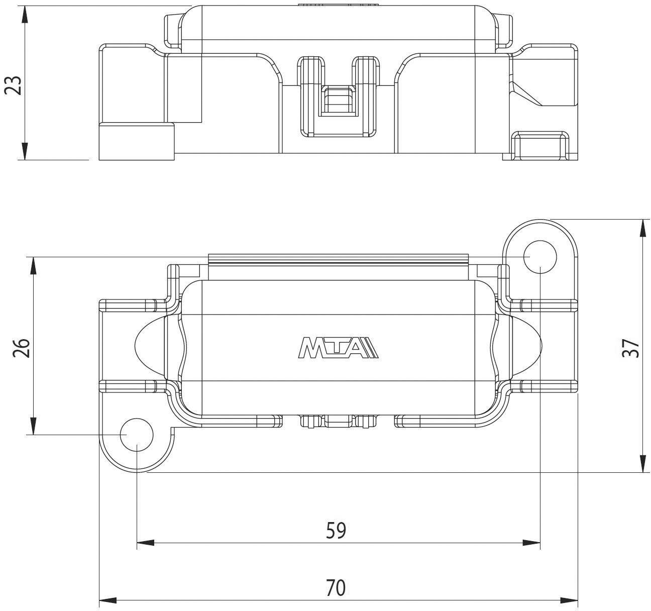 ESKA 1.003600 1.003600 Sicherungshalter Passend für (Sicherungen) Sicherungsstreifen 150A 32 V/DC 1St.