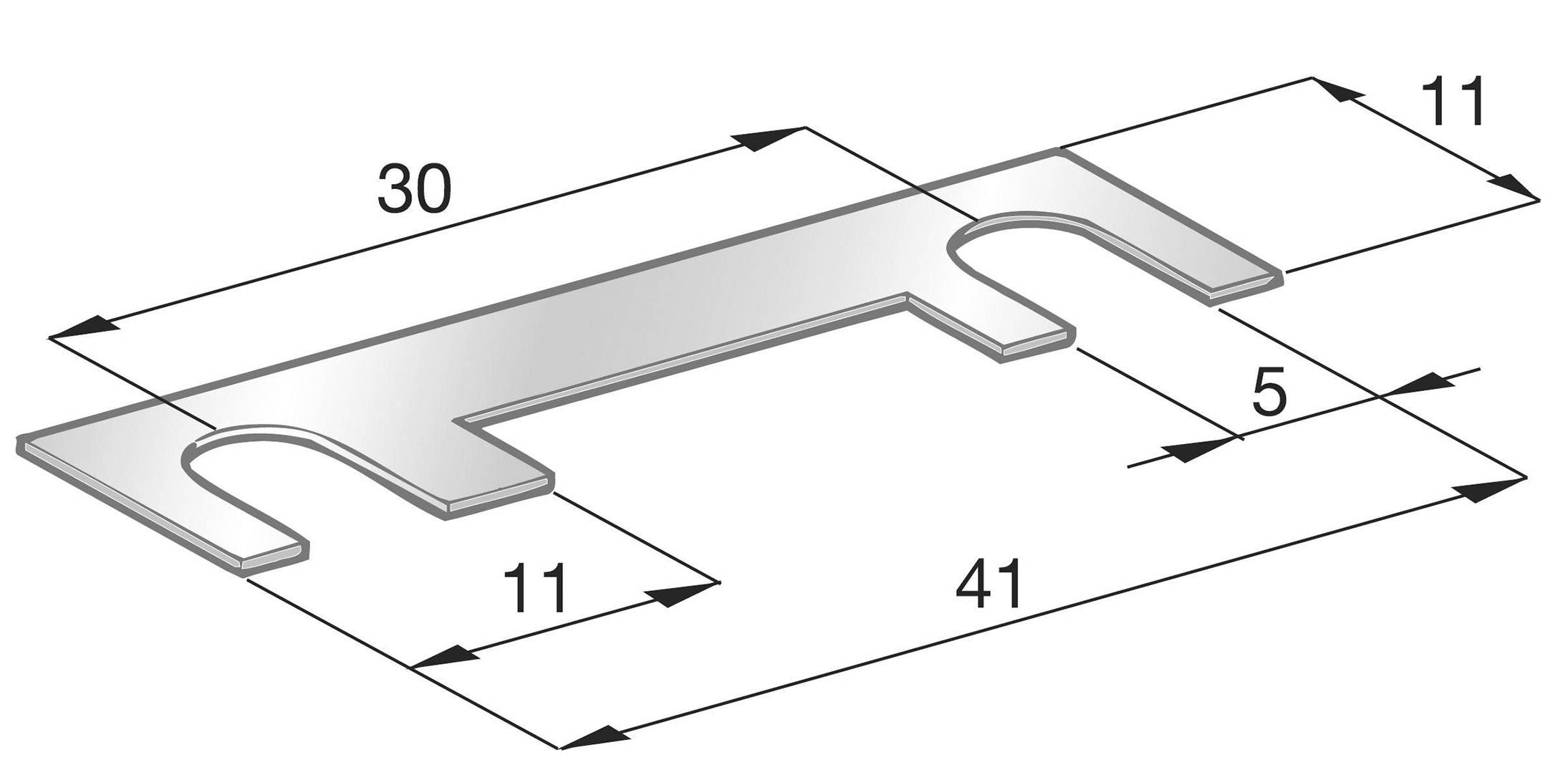 ESKA 341237 Sicherungsstreifen 50 A 32 V 1 St.