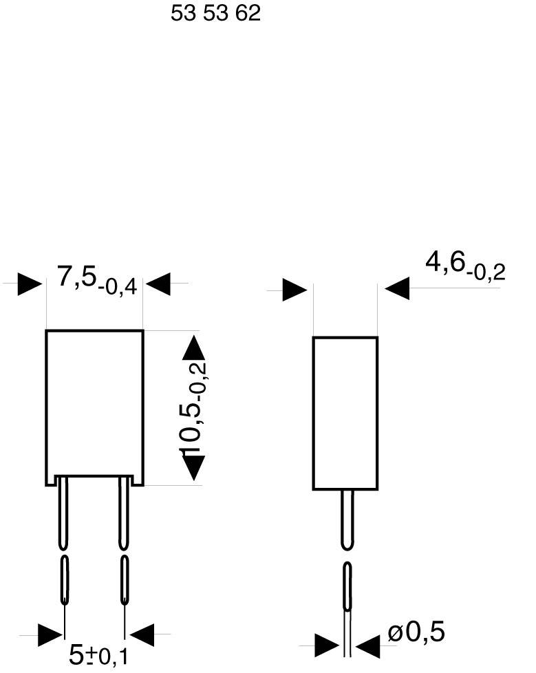 Thomsen 535559 Drossel radial bedrahtet Rastermaß 5mm 68 mH 780Ω 0.017A